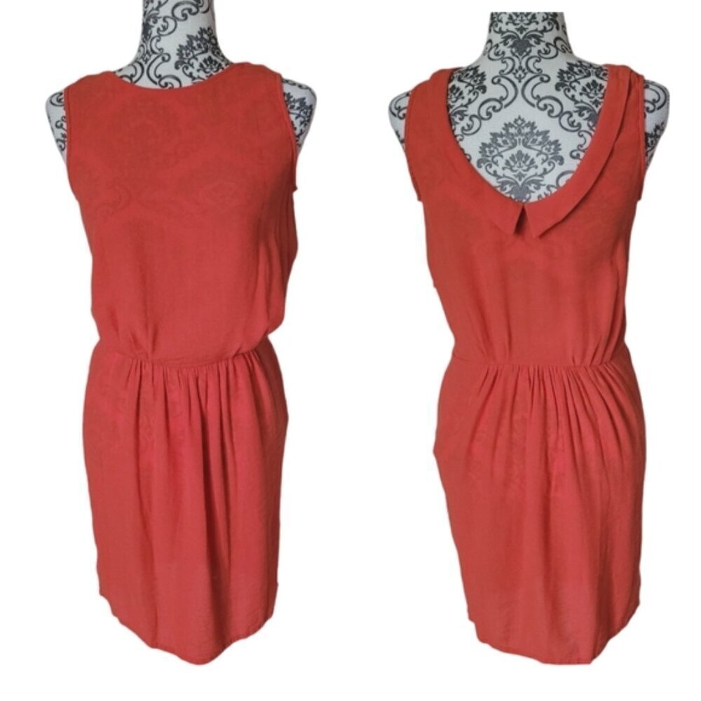 Sessun orange sleeveless midi dress size medium